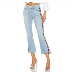 Mother Superior Insider Crop Step Fray Jeans Size: 28